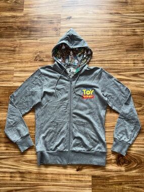Disney Parks Toy Story Gray Zip-Up Hoodie Women’s size M